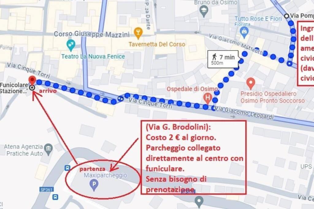 Osimo Nel Cuore Del Centro, Free Wi-Fi E Netflix Lejlighed Eksteriør billede